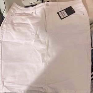 White Jones Jean Skirt